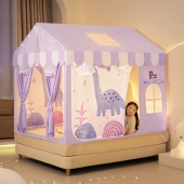 点点兵儿童蚊帐2026新款 家用高级公主风床幔遮光帘全底防摔蒙古包