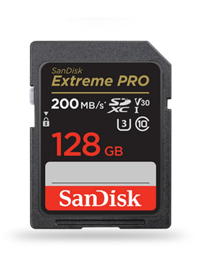 尼康相机SD存储卡 闪迪SanDisk 128G 200M/S 高清摄像 高速内存卡