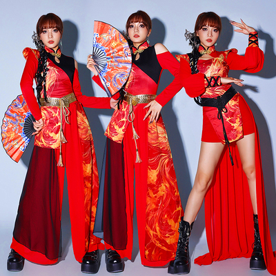 中国风舞蹈服年会跳舞服装