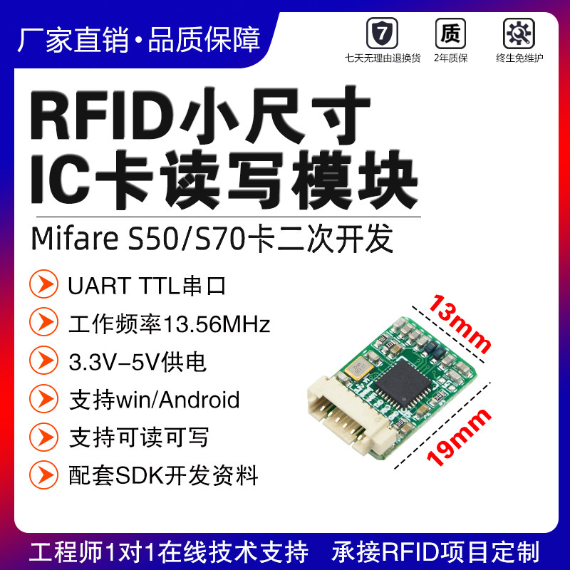 超小尺寸IC卡读写器刷卡器