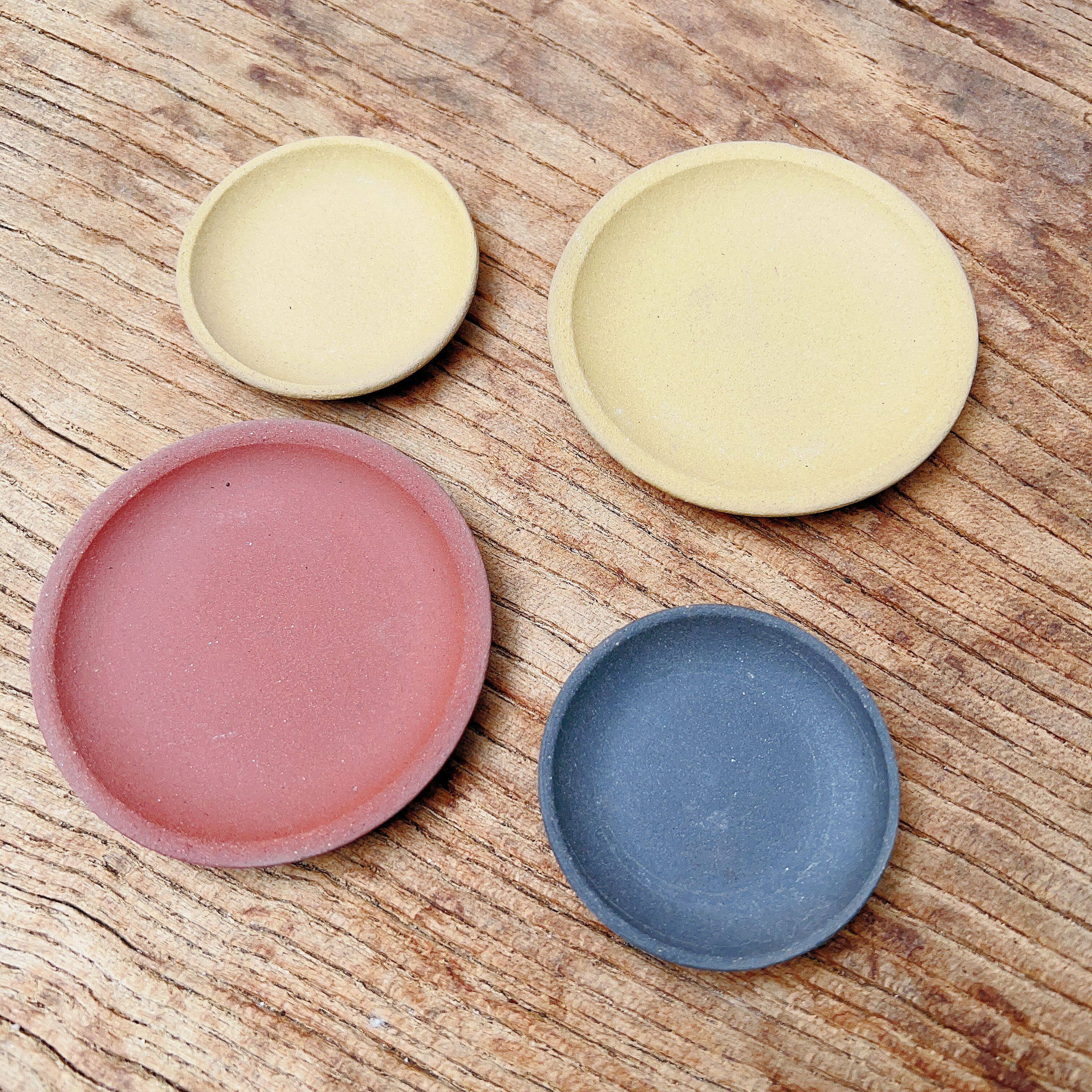 紫砂小托盘迷你接水盘花盆底托微型托盘防漏水底盘手工不规则异型