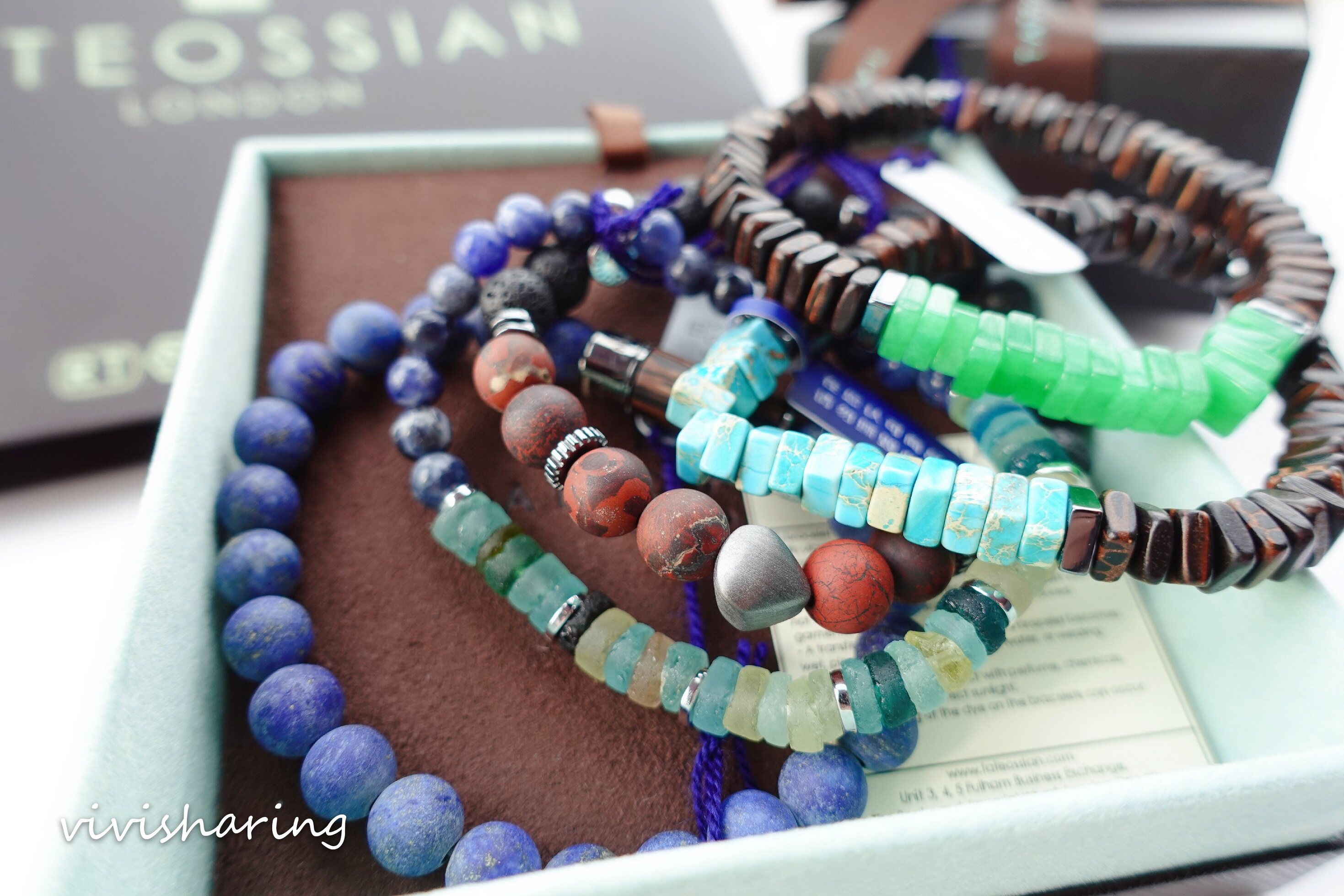 现货顺丰新品现货英国tateossian黑檀木串珠手链925银