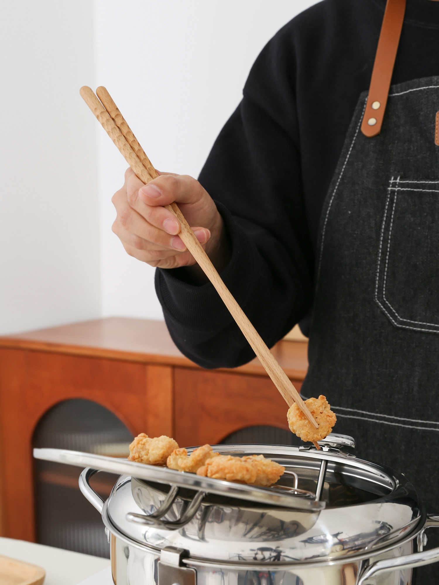 42cm长筷子加长木筷榉木铁木筷