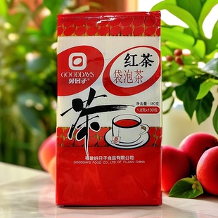 好日子 红茶袋泡茶包100小袋防水双层带线带日期 清甜鲜香旅行茶