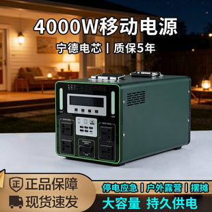 220V户外移动电源磷酸铁锂大容量便携直播露营夜市商用摆摊车载