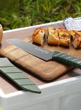 十八子作小切菜刀水果西瓜辅食刀厨房小厨刀丛林多用刀绿色H333-C