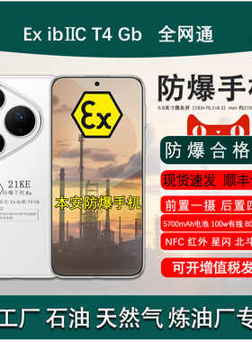 Pura 80 Pro微曲6.8英寸5700mAh电池100W有线80W无线快充 定制防爆手机Ex化工厂天然气石油库医药工业 带证书