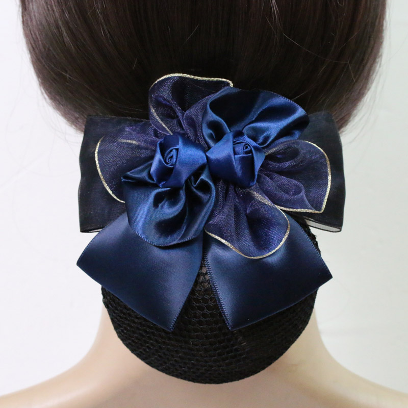 新款正品实拍银行护士瑰玫兰紫色工作职业头花发饰防滑套钢夹包邮