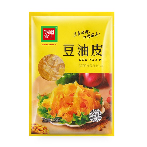 锅圈食汇豆制品豆油皮干货火锅食材凉拌