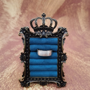 Vintage中古欧洲回流925银素银戒指20号