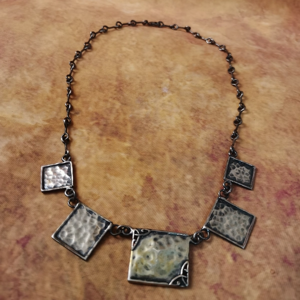 Vintage中古925银手工项链46.5cm