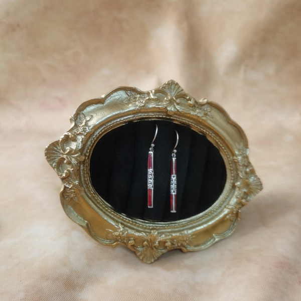 Vintage中古925银镶嵌草珊瑚耳环,饰品/流行首饰/时尚饰品新,银饰耳饰,淘宝优惠券,粉丝福利购,淘宝优惠卷