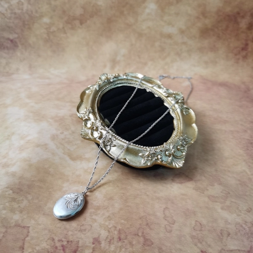 Vintage中古欧洲回流sterling老银照片盒相片盒吊坠