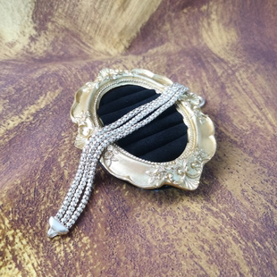 Vintage中古欧洲回流925银多层灯笼链手链意大利Milor 18.5cm