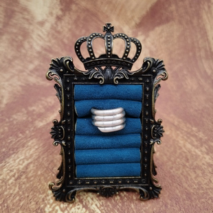 Vintage中古欧洲回流925银老手作戒指12号