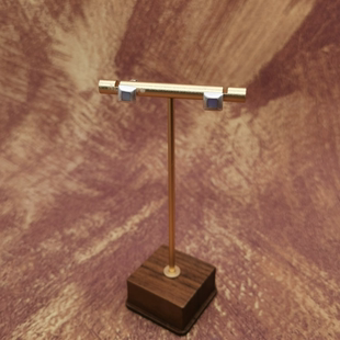 Vintage中古欧洲回流925银紫贝耳钉