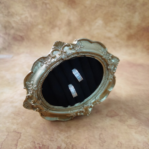 Vintage中古欧洲回流925银相锆石C圈耳钉