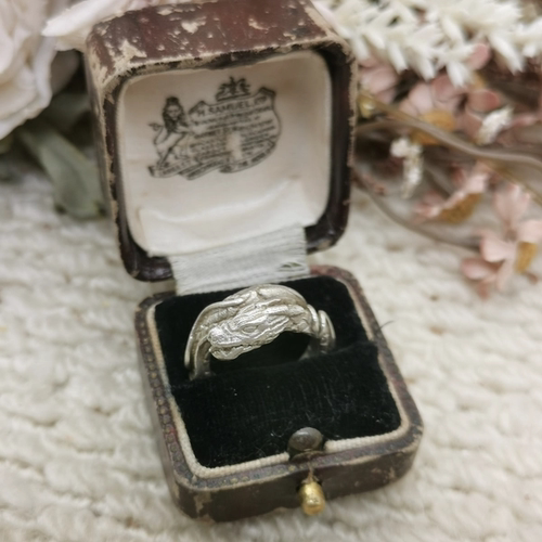 Vintage中古欧洲回流925银龙戒指12号