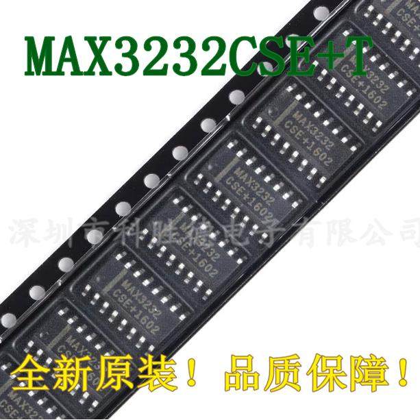 全新原装MAX3232CSE+T SOIC-16 RS-232接口集成电路芯片 3-5.5V