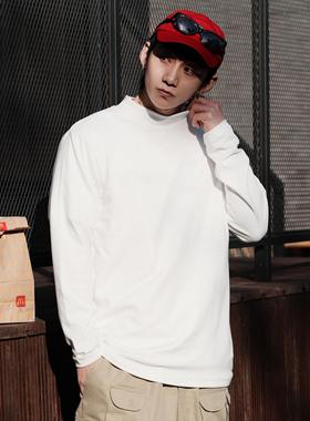 PrintsCrew保暖280克阳离子绒感打底衫基础长袖T恤圆领男士秋冬