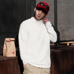 PrintsCrew保暖280克阳离子绒感打底衫基础长袖T恤圆领男士秋冬