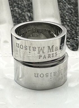 Endless Abyss 经典颠倒字母logo雕刻指环情侣百搭冷淡风宽版对戒