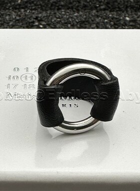 Endless Abyss 中古主线羊皮数字戒指暗黑先锋男女士真皮复古指环