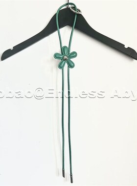 Endless Abyss Rumu风格蒂芙尼绿花挂件项链Kenijima同款领结配饰
