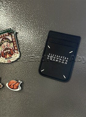 EA自主四点缝线磁吸冰箱贴装饰多功能磁吸卡包证件地铁门禁卡槽包