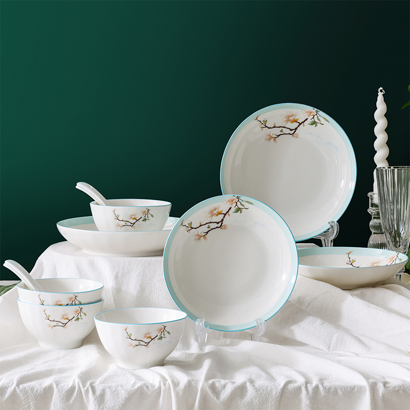 康宁餐具 玉兰芬芳系列餐具12件组WK-CJ12T137C-JY/KZ  KW