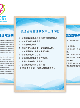 心理咨询室学校海报装饰画