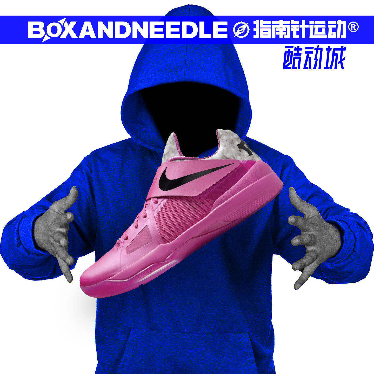 指南针 NIKE KD4 杜兰特4代 男子低帮实战减震篮球鞋 HF9098-600