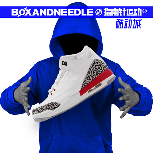 JORDANAJ3爆裂纹男女篮球鞋