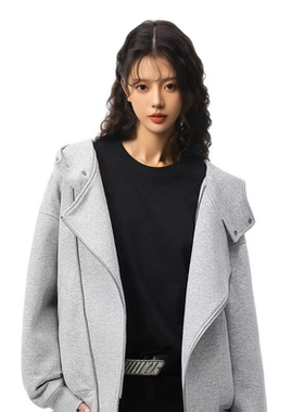 FDR GDES官方店460g高克重双拉链开衫空气层连帽卫衣外套男女秋季