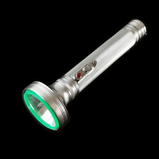 凯达牌KD500老式手电筒 怀旧收藏铁质铁皮三节一号电池