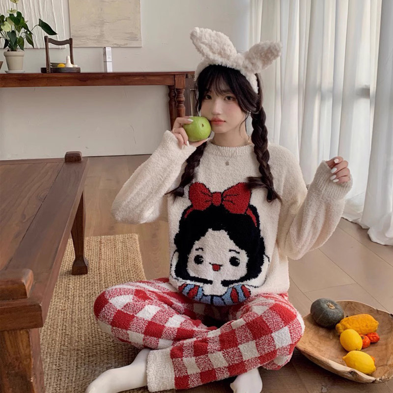 家居服软绵绵睡衣套装女士