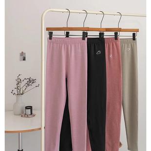 抑菌抗螨柔软舒适自发热保暖秋裤 104女士秋冬薄款 羊绒蚕丝打底裤