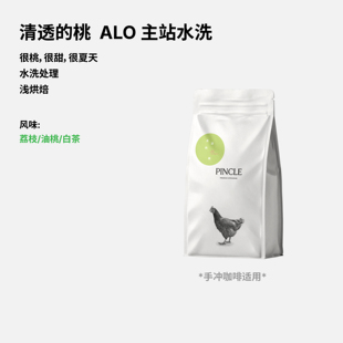Pincle拼一口清透的桃荔枝油桃白茶alo水洗浅烘手冲精品咖啡豆