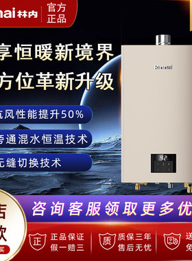 Rinnai/林内燃气热水器RUS-16E32G-CJ恒温家用天然气强排式16L