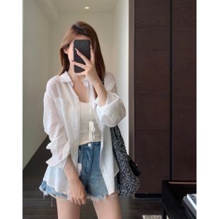 呼吸 会 防晒衣慵懒风宽松显瘦薄款 衬衫 AMR 外套女春夏新款