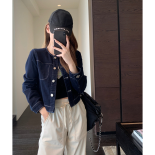 2026新款 洋气减龄 复古时髦牛仔外套女上衣春夏季 小短款 AMR