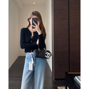 上衣女外套春夏新款 巨洋气～显身材比例慵懒时髦针织开衫 AMR