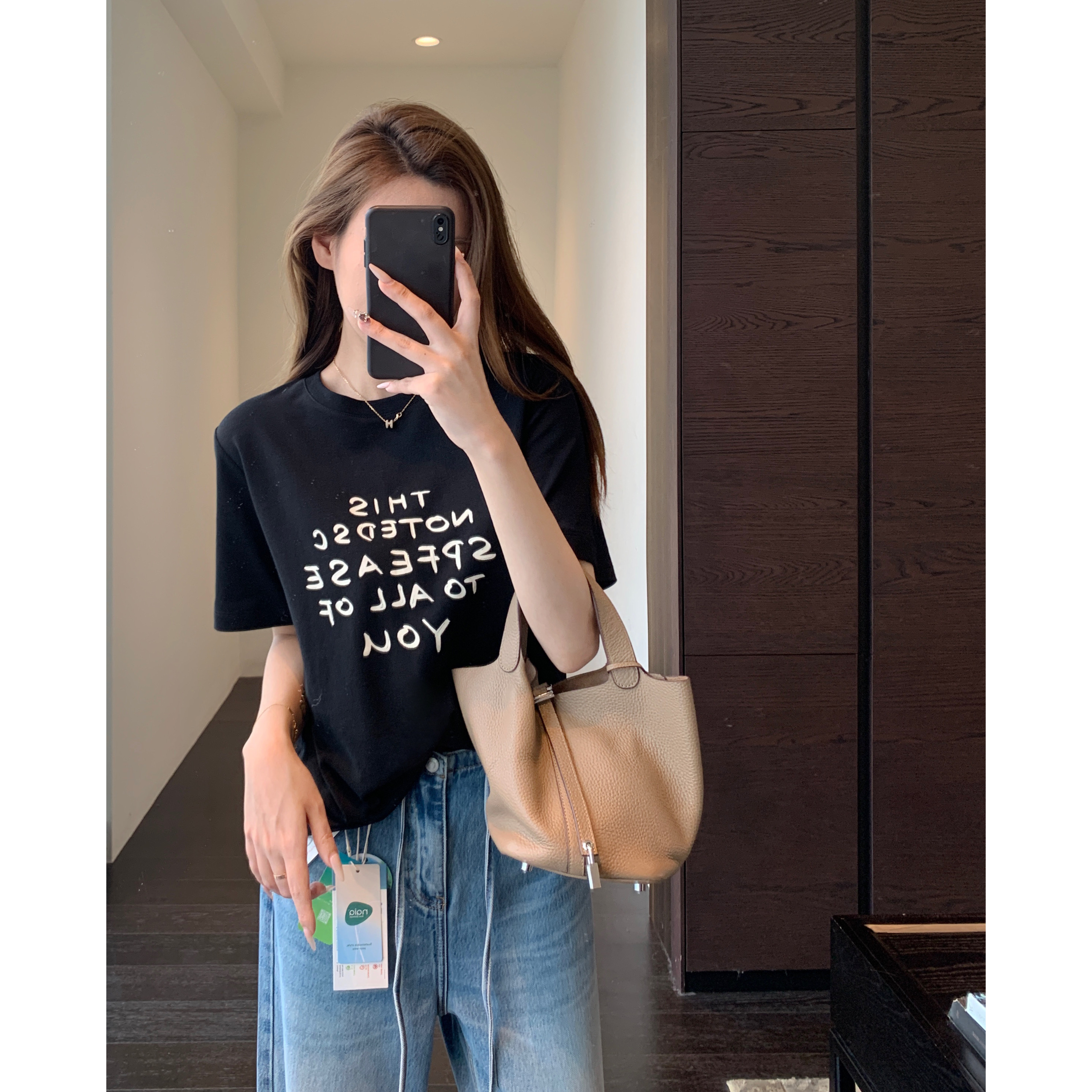 AMR UU◆美式休闲 高品质时髦洋气字母印花T恤短袖女上衣春夏新款