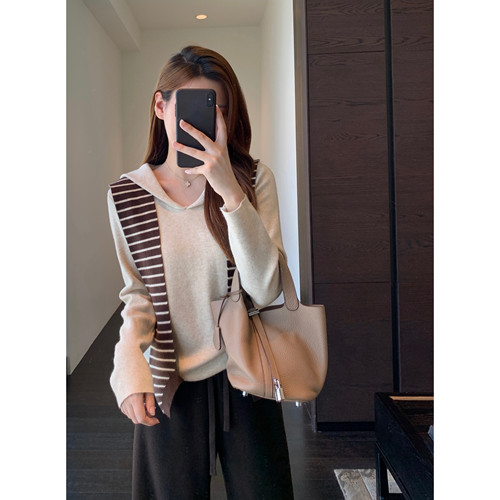 AMR UU◆设计感小众 减龄洋气披肩两件套针织衫毛衣女上衣秋冬新