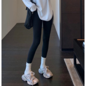 女秋冬新 AMR lu家瑜伽裤 磨毛保暖显瘦高腰提臀打底裤 柜上800