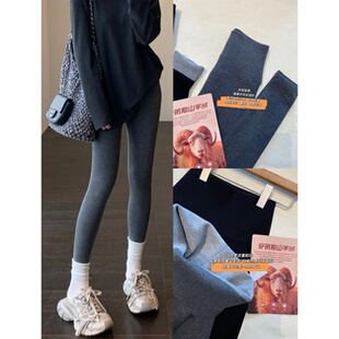 加绒保暖打底裤 保暖不臃肿～显腿长高腰收腹修身 女秋冬新 AMR