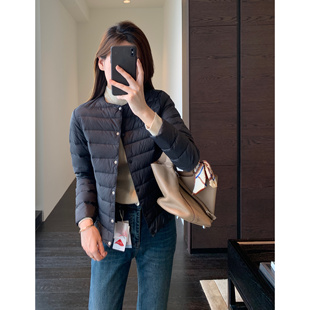 羽绒服女外套秋冬新款 AMR 保暖叠穿白鹅绒轻薄短款 多种穿法