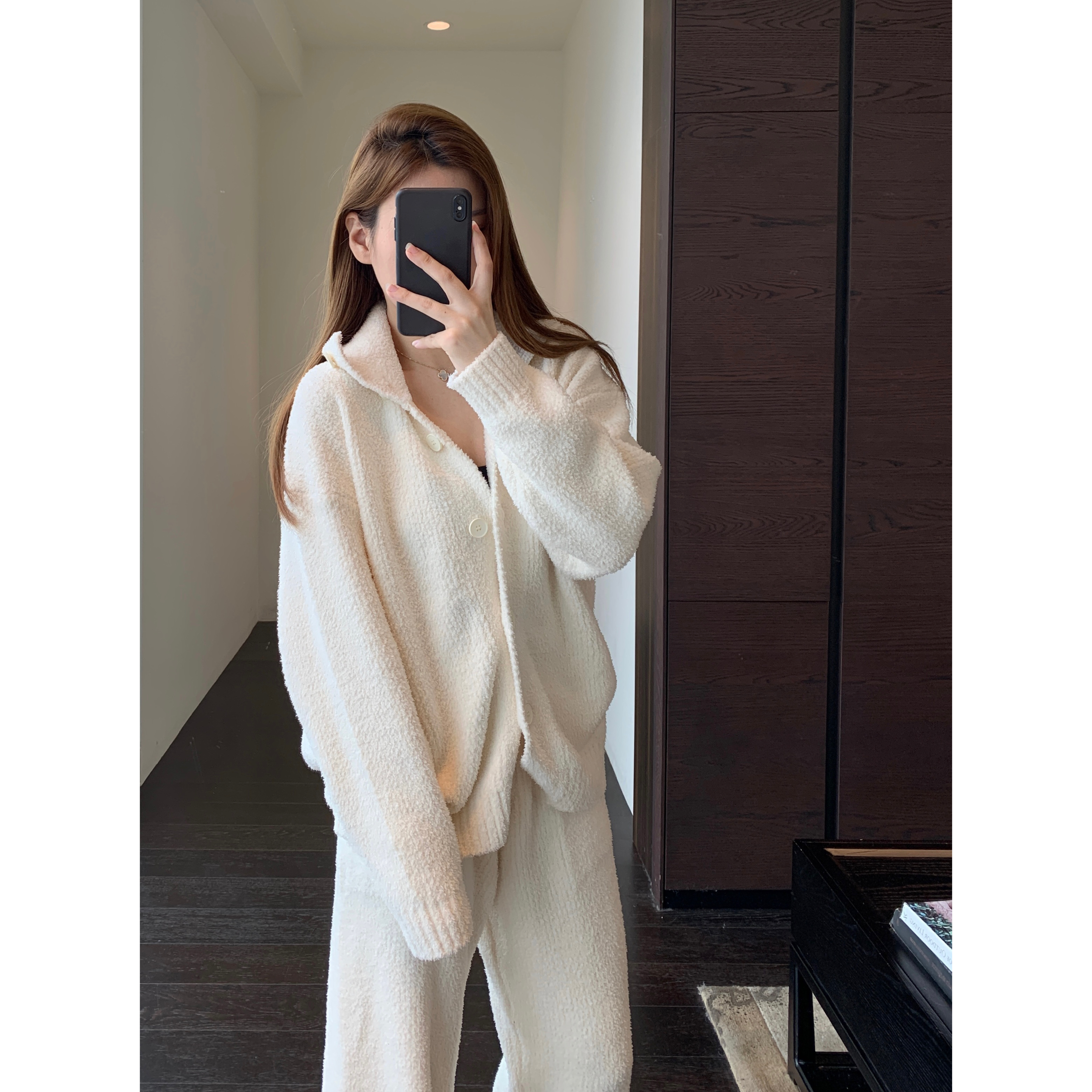 AMR UU◆软乎乎～冬季加厚时尚洋气可外穿的保暖家居服女2025新款