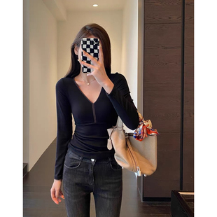 发热绒自带bra胸垫内衣修身 保暖神器 上衣保暖衣女秋冬 AMR