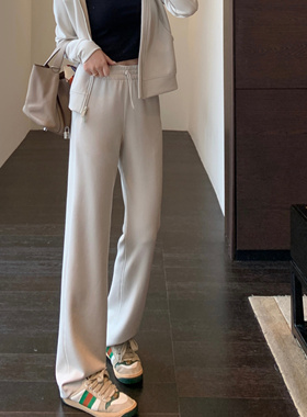 AMR UU◆号称神裤～lu家垂顺凉感高腰显瘦休闲直筒阔腿裤女春夏新